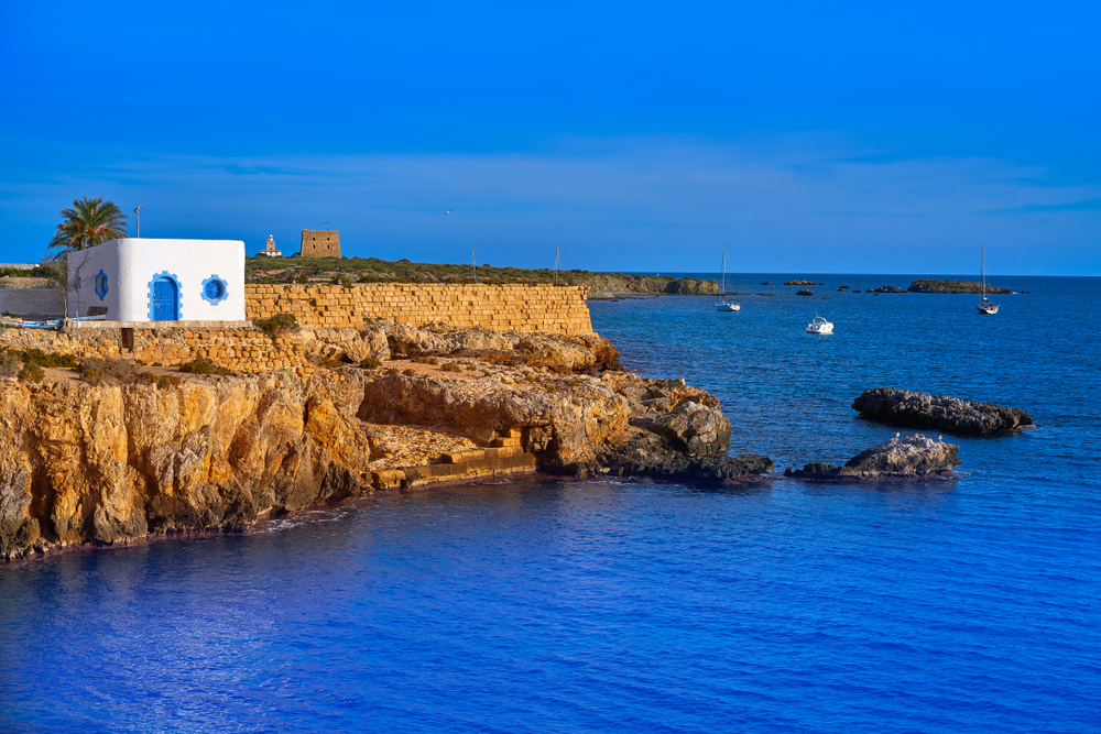 Isla de Tabarca en la Bahía de Alicante